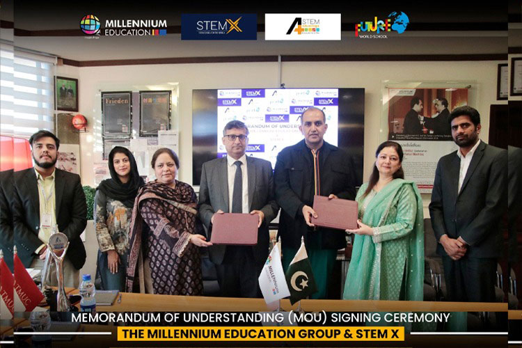 The Millennium Education and STEM X have officially signed an MOU